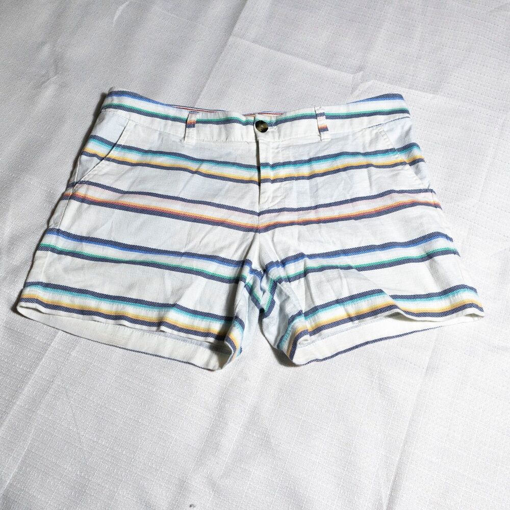 Tommy Hilfiger Coastal Preppy Striped Shorts Resort Vacation Size 10